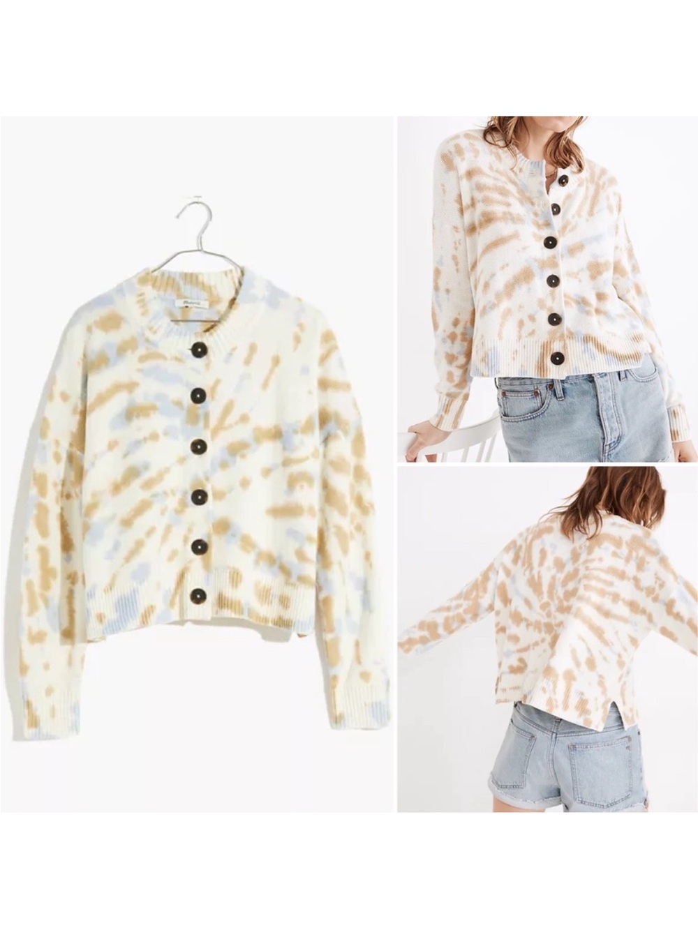 Madewell Knit Tie Dye Cardigan MD